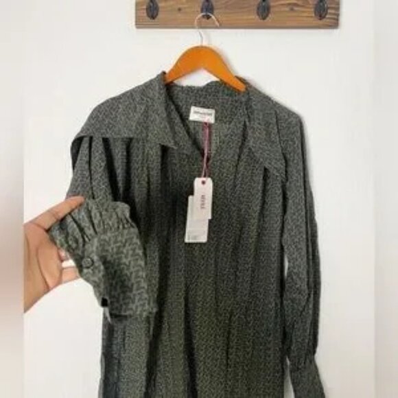 NEW Zadig & Voltaire Silk Shirt Dress - Picture 3 of 5